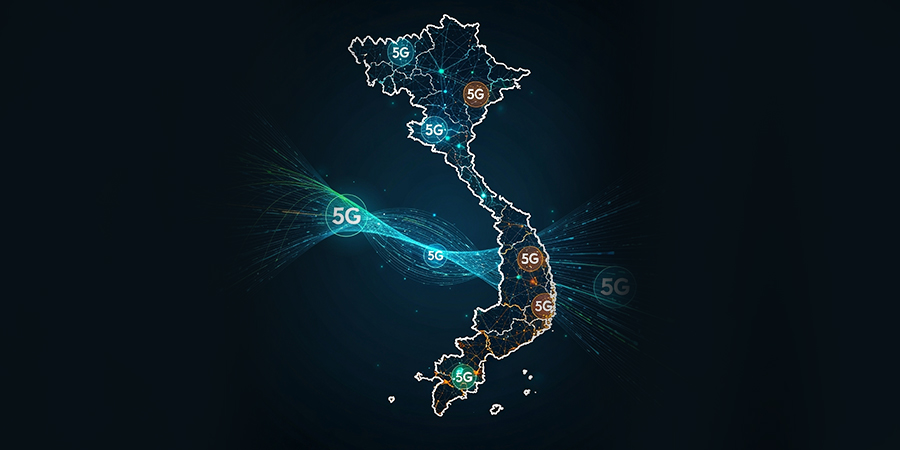 Digital,map,of,vietnam,,futuristic,5g,network,elements,,vibrant,colors,
